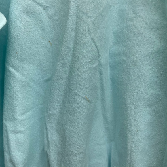 Vintage Mens Long Sleeve Top Quitman USA Size M Pete Smiths Embroidery Blue - Picture 2 of 8